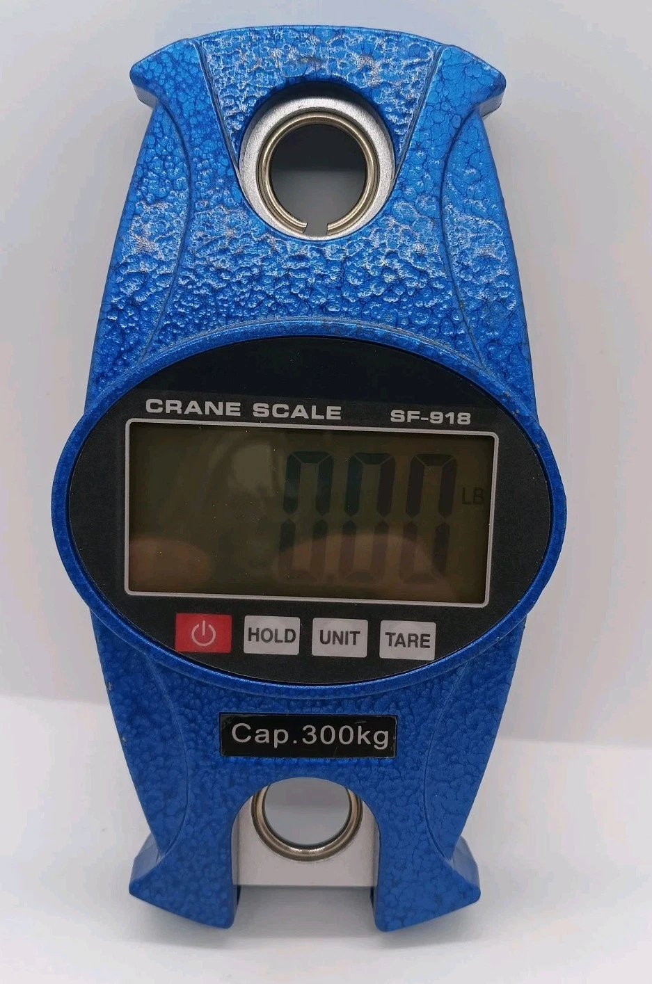 Rare Blue Diecast Metal Crane Scale SF-918 300KG Cap Tested Works Unit Only