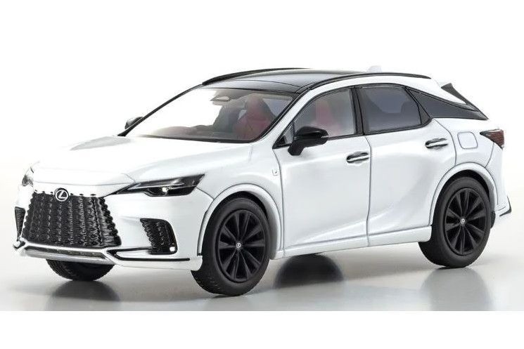 1/43 Kyosho Lexus RX500h F Sport Performance White Diecast Car