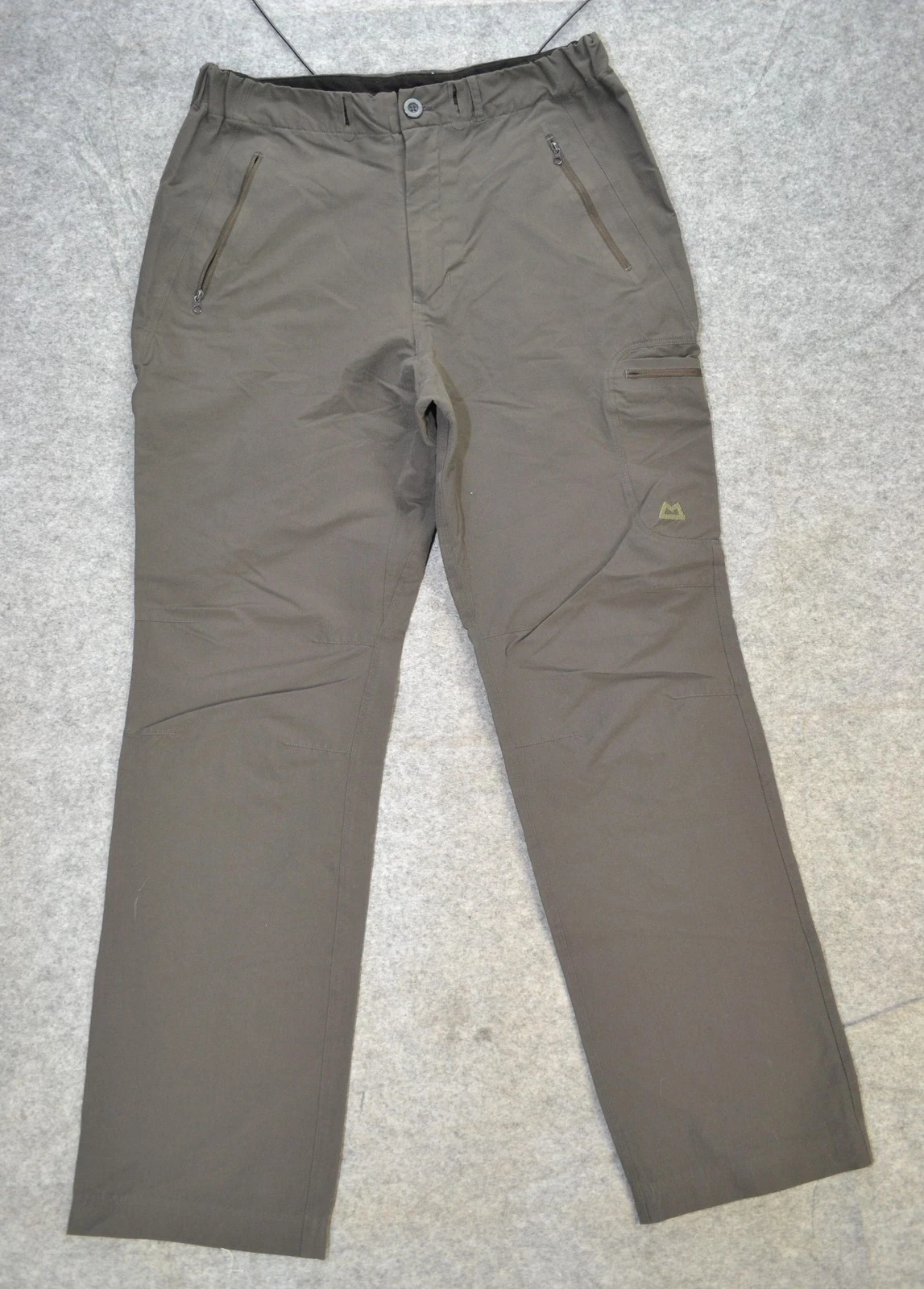 Mountain Equipment Pants Mens Medium 32 Regular Brown Hiking Outdoor Zip Pockets