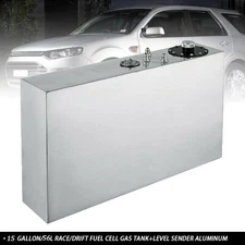 LEVEL SENDER New SLIM ALUMINUM+15 GALLON/56L RACE/DRIFT FUEL CELL GAS TANK