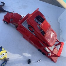 Mattel Disney  Pixar Cars Mack and lightning McQueen 13 in transport truck used
