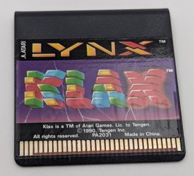 Atari Lynx Handheld Console PAG-0201 w/ Klax - Fully Working, Unrestored *VIDEO*