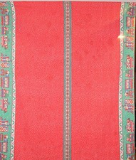 Mantel Navidad Leacock Vintage Lucy Rigg Osos Tren 54" x 68" Rectángulo