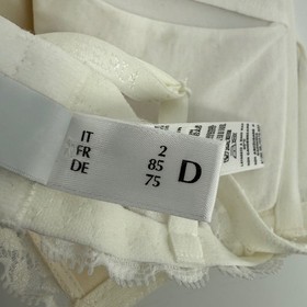 La Perla Ivory Lace Push Up Bra Padded Underwire Strappy Adjustable Straps Lux