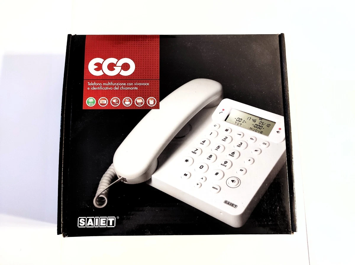 TELEFONO FISSO CON TASTI GRANDI RETRO ILLUMINATI FLASH LUCE FUNZIONE