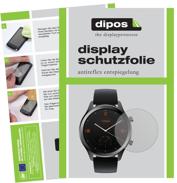 6X Schutzfolie Matt FüR Ticwatch C2 Smartwatch Displayschutzfolie Folie Display-image