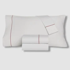 Charter Club White Damask Solid 550 Thread Count 4-Pc Sheet Set, California King