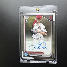 2024 Bowman Draft - Chrome Prospect Auto JD Dix #CPA-JD (AU, RC) Diamondbacks