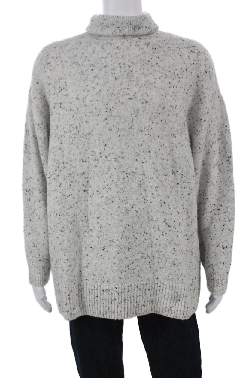 Zara Women Pullover Turtleneck Gray Cashmere Blend Long Sleeve Size L
Opens in a new window or tab