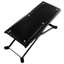 1 Piece Guitar Pedal Guitar Rest Step Footstool Foldable Black G3F87302