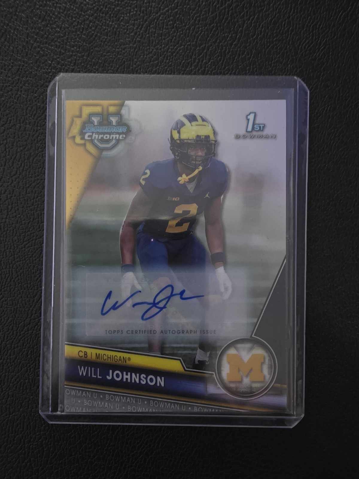 2023 Bowman University Chrome #157 Will Johnson Auto