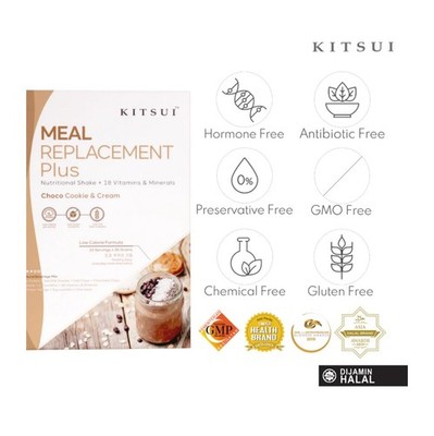 Meal Replacement Choco Cookie Cream 15 Sachets Healthy Meal On the Go Kitsui