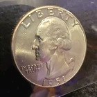1951 Washington Quarter (Uncirculated) Silver 25C US Coin