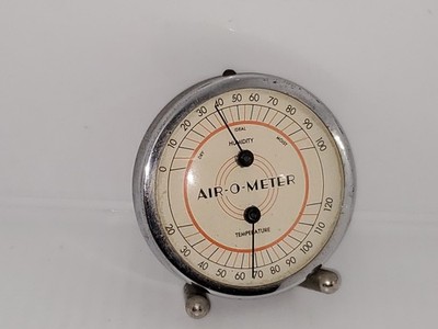 VINTAGE Temperature/ Humidity Air-O-Meter. Works RARE HTF 