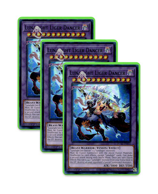 Yugioh! Lunalight Liger Dancer DUAD-EN030 (SR) 1st Ed 3x ''Lunalight Support''