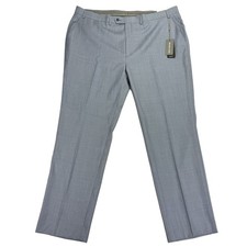 Michael Kors Mens Malone Classic Fit Stretch Suit Pants Light Blue 44x32