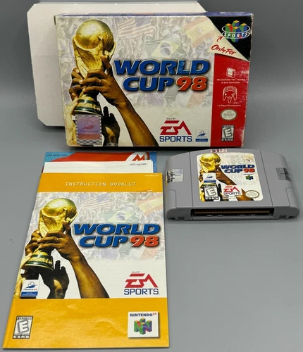 World Cup 98 Nintendo 64 N64 CIB Complete W/ Manual & Inserts Authentic