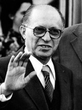 Menachem Begin the Polish born Prime Minister of Israel Historic Old Photo