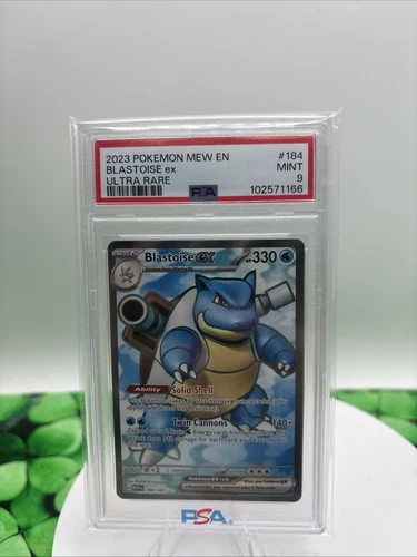 Blastoise ex 184/165 Sv: Scarlet & Violet 151 Holo Psa 9