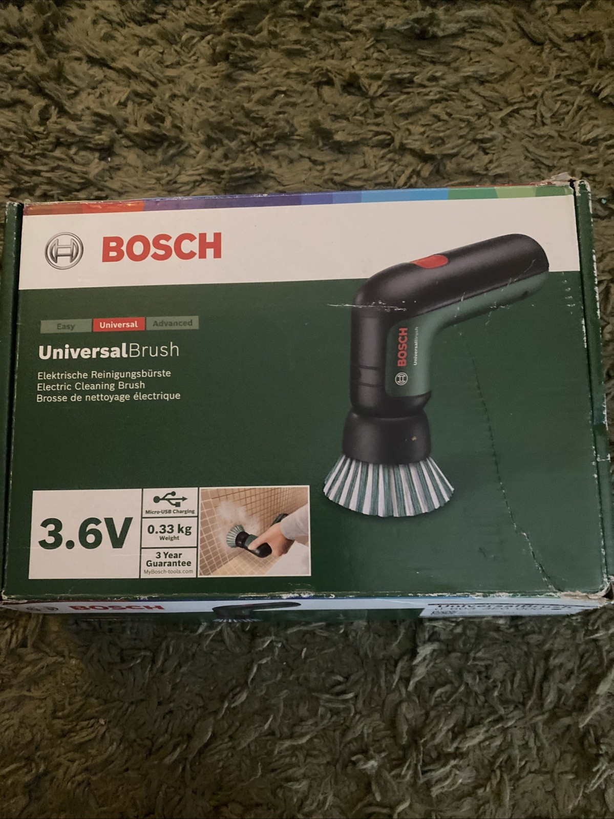 Bosch Electric Cleaning Brush UniversalBrush 3.6 Ah Integrated Battery New