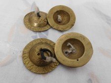 Vintage Set of 4 Brass Finger Cymbals Belly Dancer