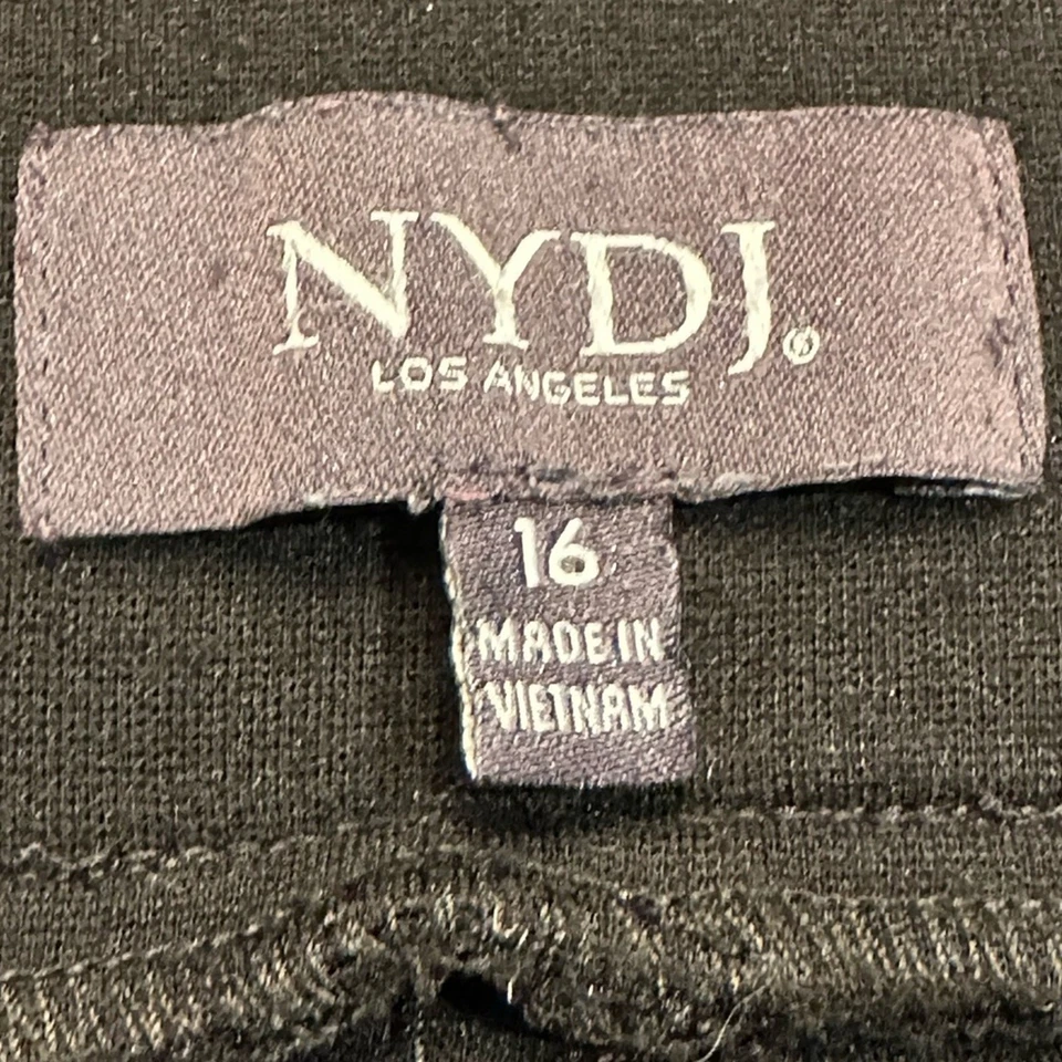 NYDJ Womens 16/36 Black Polyester Leggings 29" Inseam Lift & Tuck Technology - Image 3 of 4