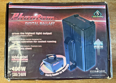 Hydrofarm Phantom Digital Hydroponics Ballast Dimmable 400w 120/240v