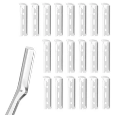 20PCS Replacement Blades Compatible with Tweezerman Stainless Steel Facial Razor