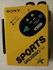 VTG RARE YELLOW SONY Sports Walkman WM-F5 FM/AM Cassette Player
