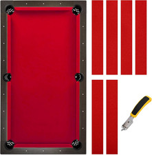 Pool Table Felt Cloth Billiard Cloth with 6 Pcs Cloth Strips and Staple Remover