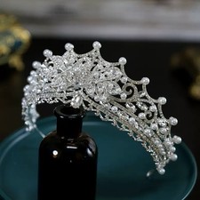 Sparkling zirconia crystal Bridal wedding tiara