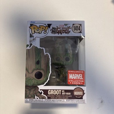 Funko Pop We Are Groot as Ant-Man #1414 Exclusive Marvel Collector Corps NIB