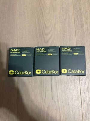 3PCS Cata-Kor NAD+ Advanced 500mg Liposomal NAD+ with Resveratrol |180 Capsules+