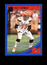 2018 Donruss #71 Joe Thomas Cleveland Browns Blue Press Proof