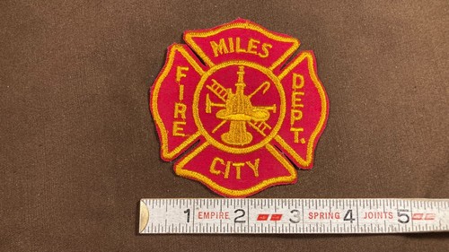 Miles City Montana MT Fire Department Patch Firefighter Vintage - Picture 2 of 3