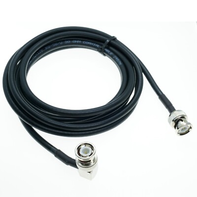BNC male to BNC male angle plug connector lot RF Coaxial Cable Pigtail Coax RG58