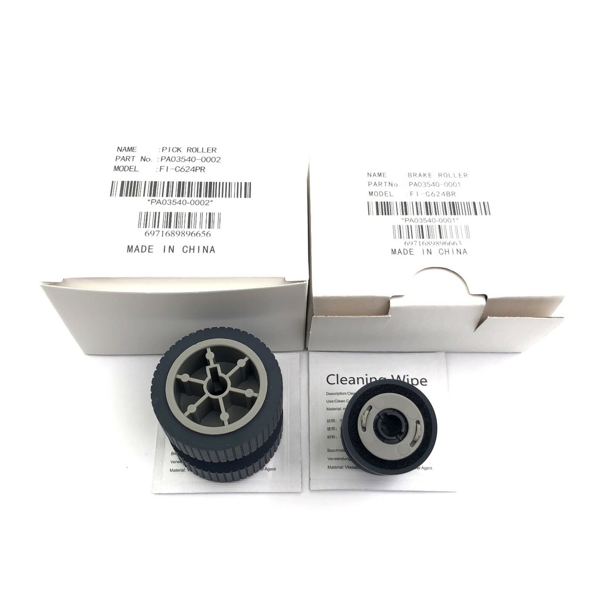 Rullo Picking PA03540-0002 Rulli Scanner Fujitsu Fi-6130 Fi-6230 - Ricambio Originale Per ADF - PA03540-0001 E PA03540-0002 Scanner Fujitsu 6130 - Foto 4