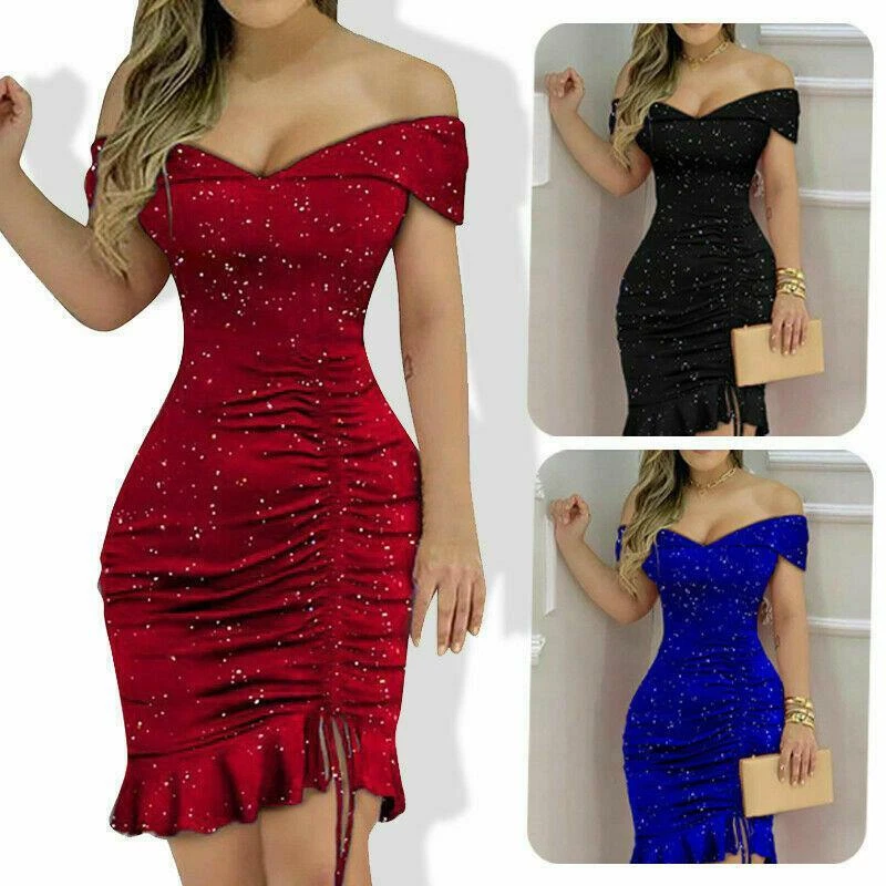 Vestidos De Fiesta Cortos Para Mujer Vestido Casuales Elegantes Noche