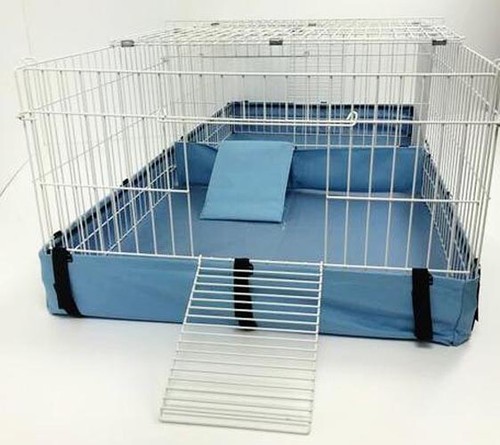 Large Double Guinea Pig Cage with Canvas Liner - Suitable for Indoor & Outdoor - Picture 15 of 23