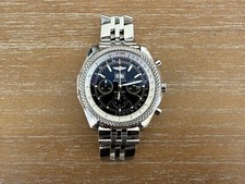 BREITLING BENTLEY 6.75 BLACK DIAL CHRONOGRAPH STAINLESS STEEL A4436212/B728 4