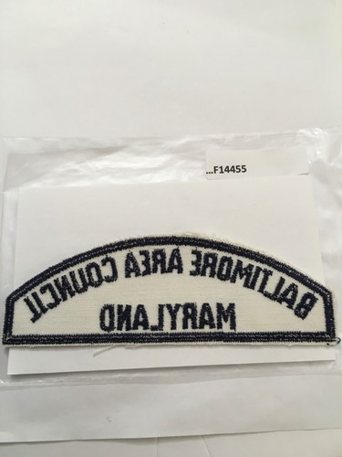BALTIMORE AREA COUNCIL MARYLAND SEA SCOUT SHOULDER STRIP F14455 - Picture 2 of 2