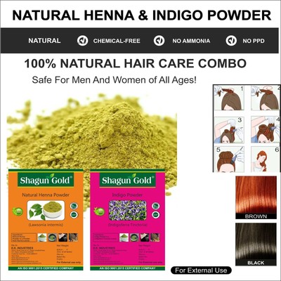 Indigo Henna Powder Natural Pure Chemical Free Hair Color