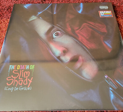 2 LP - Eminem - The Death of Slim Shady - Red Blue Vinyl - neu - OVP