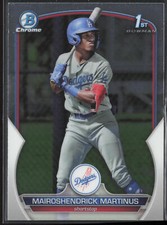 2023 Bowman Mairoshendrick Martinus BCP-55 1st Chrome | Los Angeles Dodgers