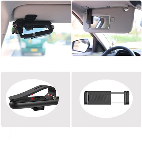 Universal 360° Rotation Car Phone Holder Sun Visor Mount Cradle Clip Adjustable - 第 11/13 張圖片