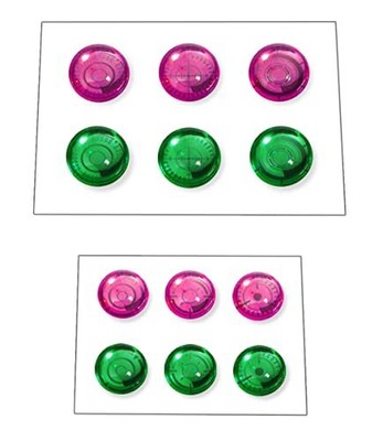 BANDAI Spirits Customized Materials (3D Lens Seals) Color Coded Plastic Model