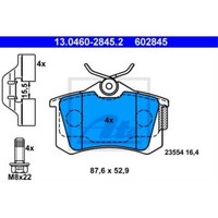 ATE BremsbeläGe 13.0460-2845.2 BremsklöTze FüR Renault Clio III BR0/1 CR0/1