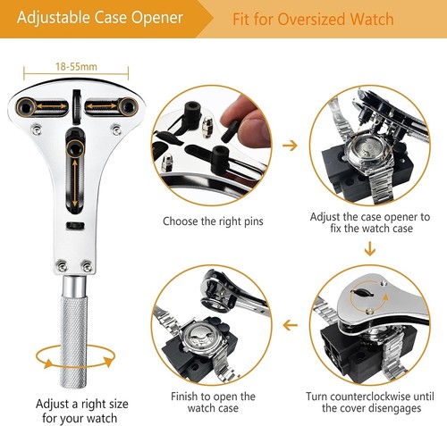 Portable Watch Repair Tool Set - 147 PCS Including Spring Bar and Case Opener - Picture 4 of 9