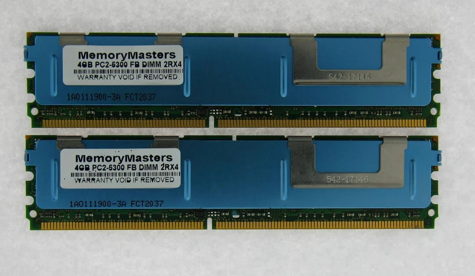 AP12K72G4BJE6S 8GB 2x4GB FBDIMM 240Pin PC2-5300 DDR2-667 Server Speicher 2 R X 4 - Bild 2 von 3