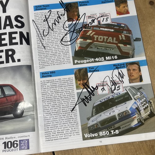 Silverstone Raceday Magazine September 1995 Signed By Drivers - Picture 5 of 7